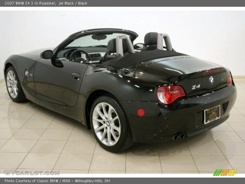 Jet Black / Black 2007 BMW Z4 3.0i Roadster