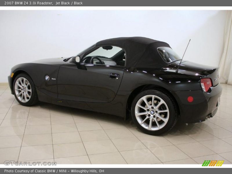 Jet Black / Black 2007 BMW Z4 3.0i Roadster