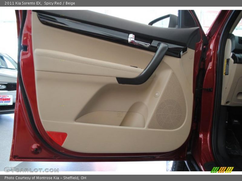Spicy Red / Beige 2011 Kia Sorento EX