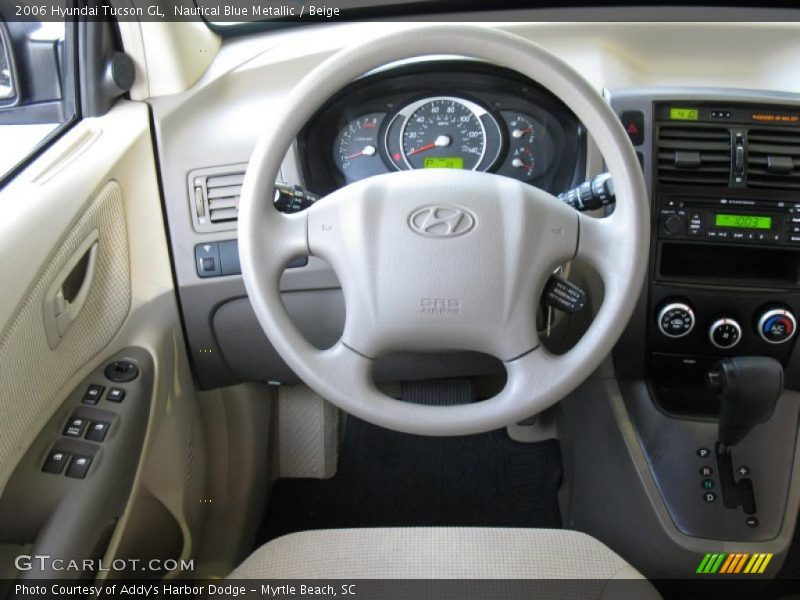 Nautical Blue Metallic / Beige 2006 Hyundai Tucson GL