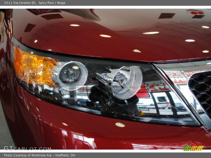 Spicy Red / Beige 2011 Kia Sorento EX
