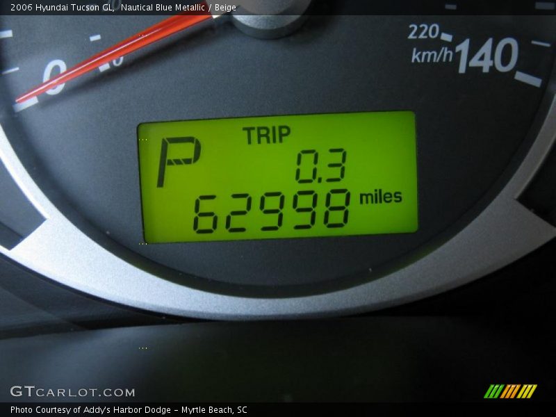 Nautical Blue Metallic / Beige 2006 Hyundai Tucson GL