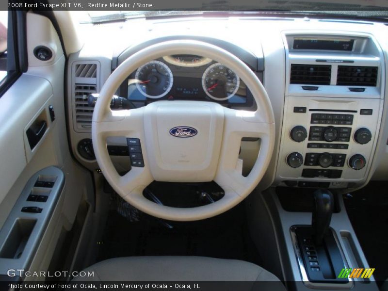Redfire Metallic / Stone 2008 Ford Escape XLT V6