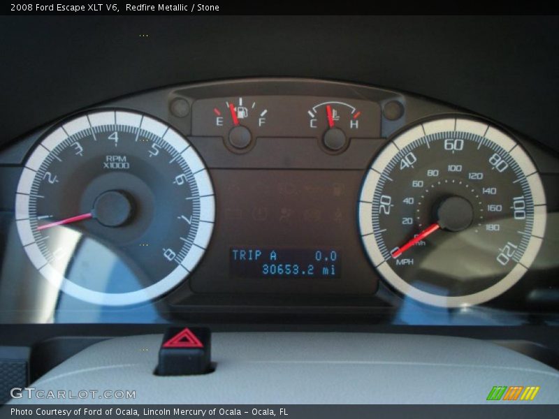 Redfire Metallic / Stone 2008 Ford Escape XLT V6