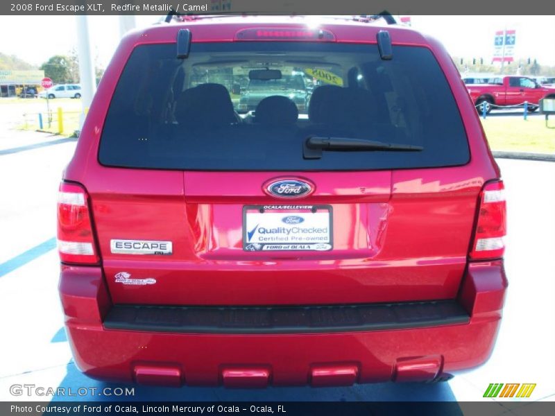 Redfire Metallic / Camel 2008 Ford Escape XLT