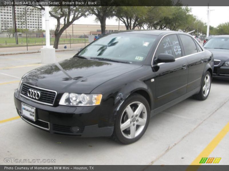 Brilliant Black / Black 2004 Audi A4 3.0 quattro Sedan