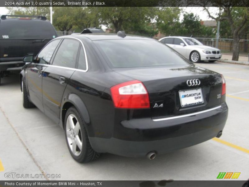 Brilliant Black / Black 2004 Audi A4 3.0 quattro Sedan