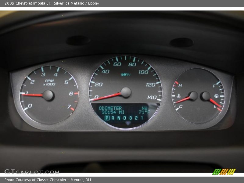Silver Ice Metallic / Ebony 2009 Chevrolet Impala LT