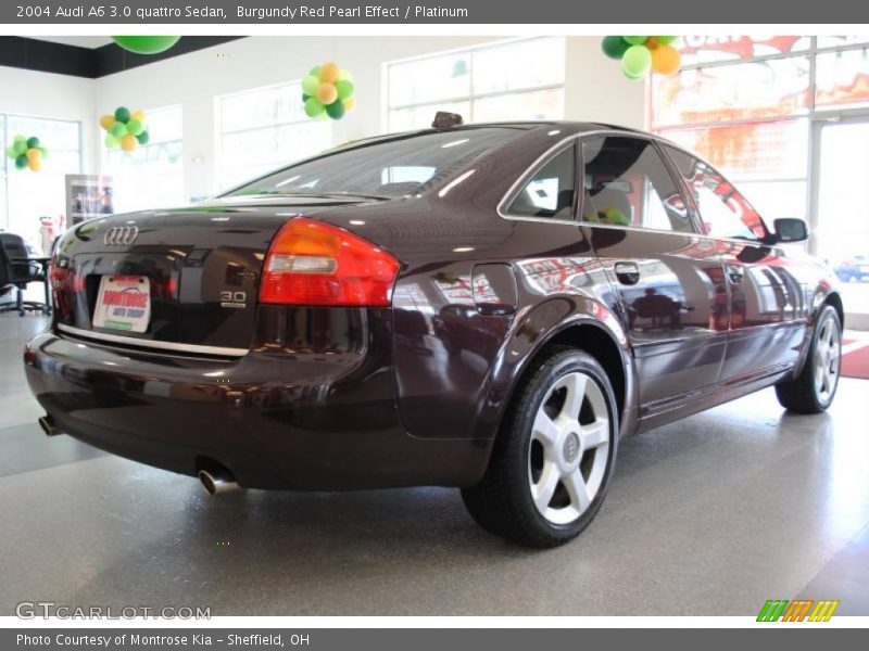 Burgundy Red Pearl Effect / Platinum 2004 Audi A6 3.0 quattro Sedan