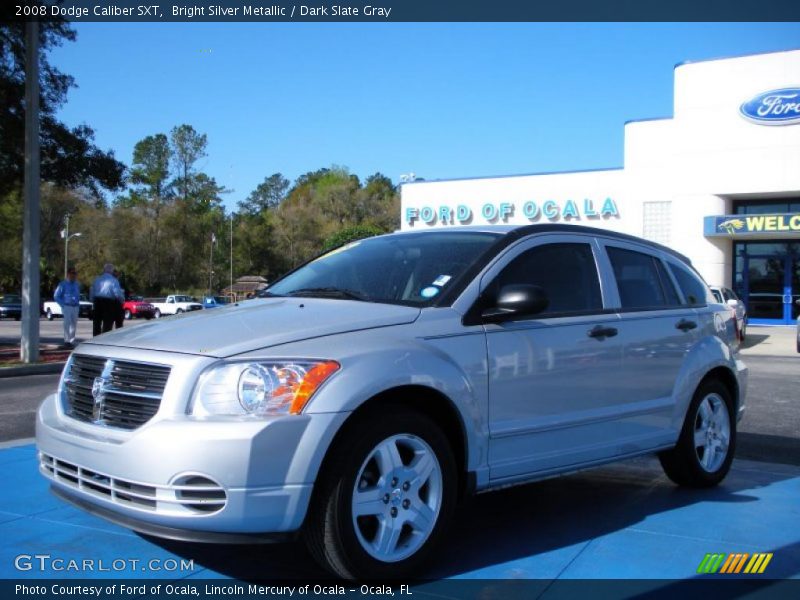 Bright Silver Metallic / Dark Slate Gray 2008 Dodge Caliber SXT