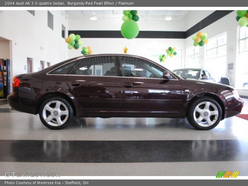 Burgundy Red Pearl Effect / Platinum 2004 Audi A6 3.0 quattro Sedan