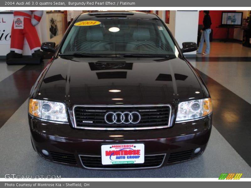 Burgundy Red Pearl Effect / Platinum 2004 Audi A6 3.0 quattro Sedan