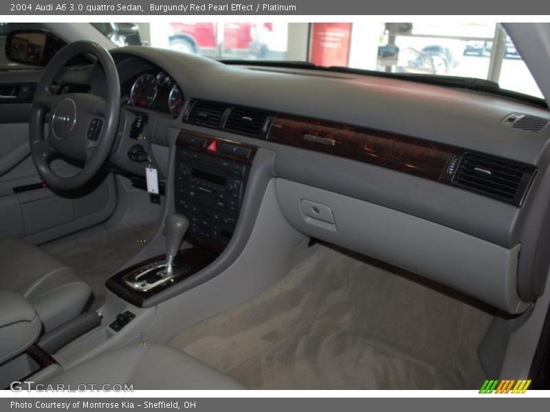 Burgundy Red Pearl Effect / Platinum 2004 Audi A6 3.0 quattro Sedan