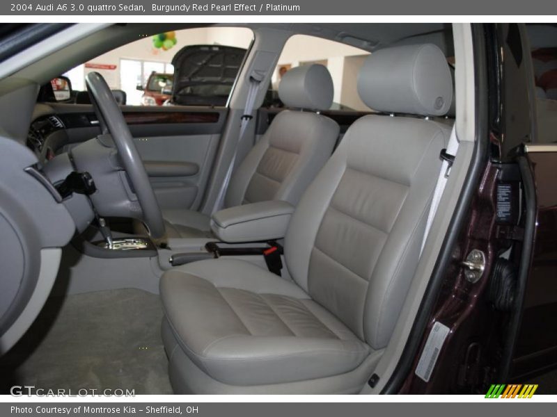 Burgundy Red Pearl Effect / Platinum 2004 Audi A6 3.0 quattro Sedan