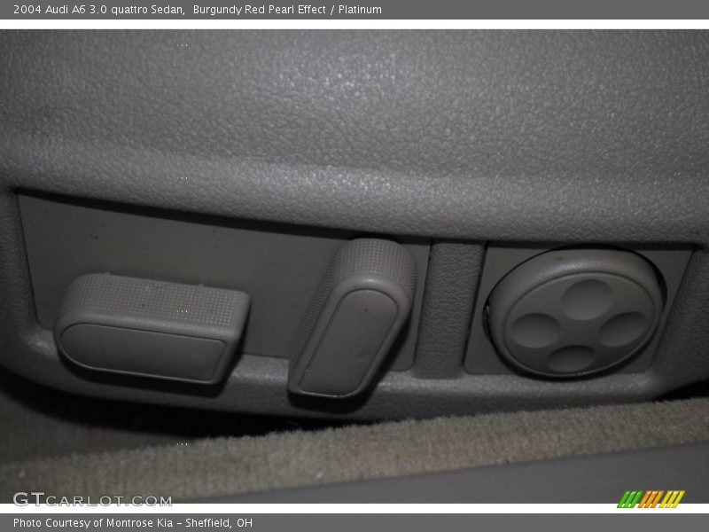 Burgundy Red Pearl Effect / Platinum 2004 Audi A6 3.0 quattro Sedan