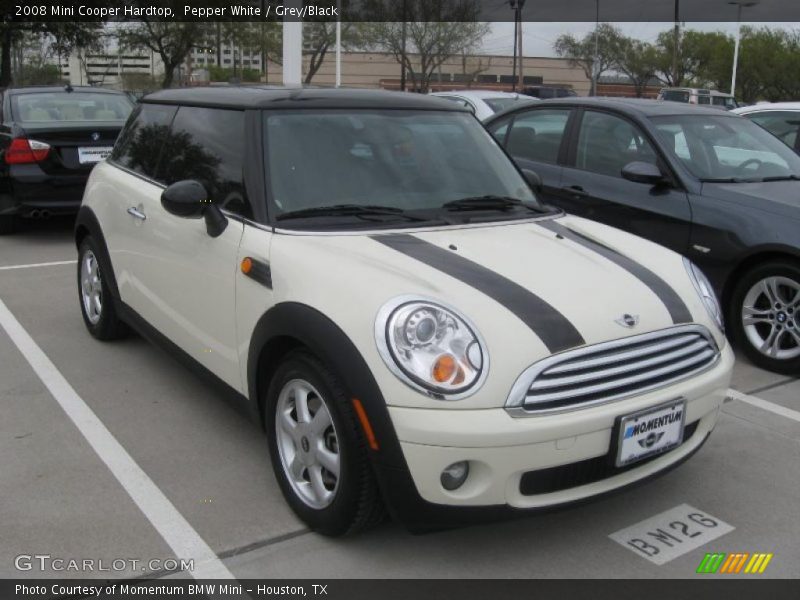 Pepper White / Grey/Black 2008 Mini Cooper Hardtop