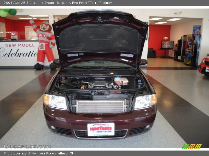 Burgundy Red Pearl Effect / Platinum 2004 Audi A6 3.0 quattro Sedan