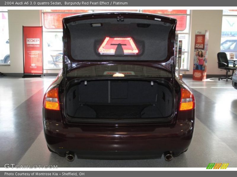 Burgundy Red Pearl Effect / Platinum 2004 Audi A6 3.0 quattro Sedan