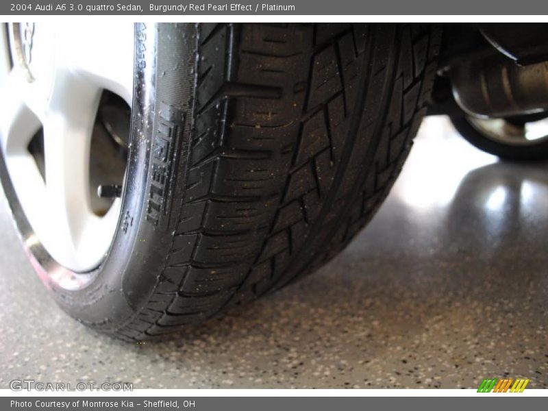 Burgundy Red Pearl Effect / Platinum 2004 Audi A6 3.0 quattro Sedan