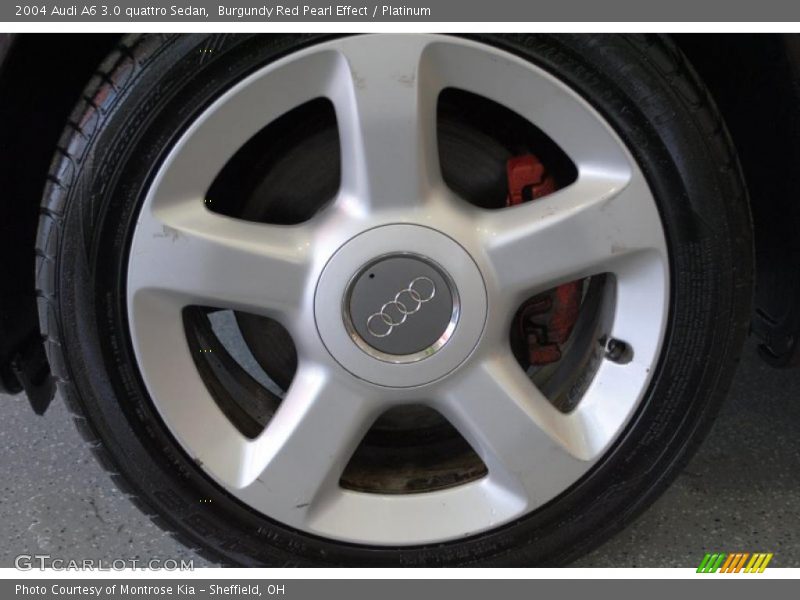 Burgundy Red Pearl Effect / Platinum 2004 Audi A6 3.0 quattro Sedan