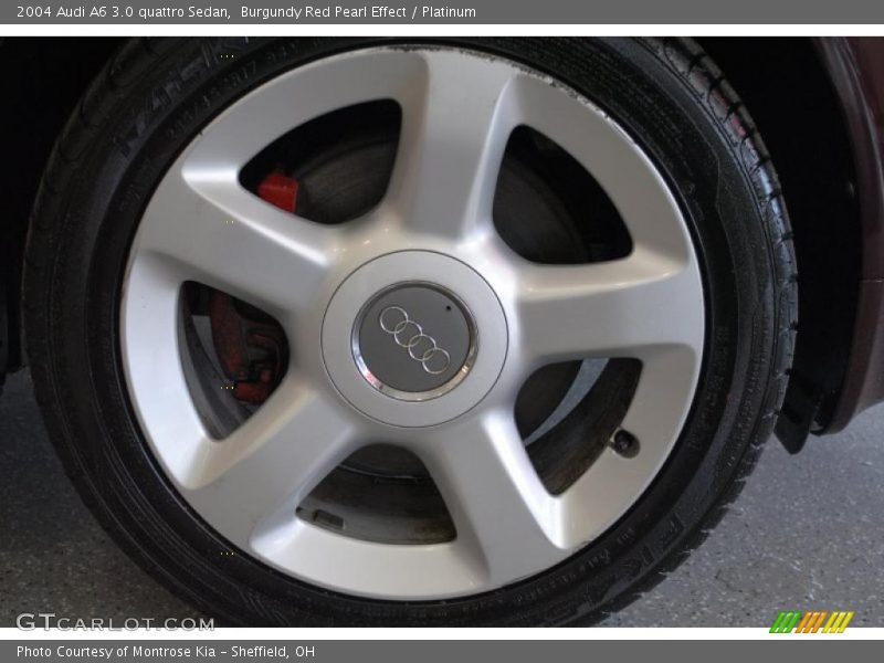 Burgundy Red Pearl Effect / Platinum 2004 Audi A6 3.0 quattro Sedan