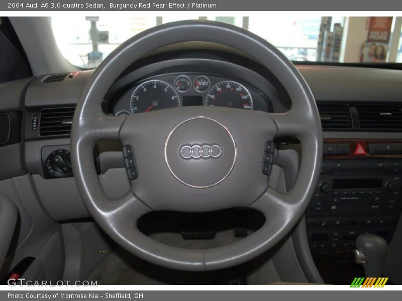Burgundy Red Pearl Effect / Platinum 2004 Audi A6 3.0 quattro Sedan