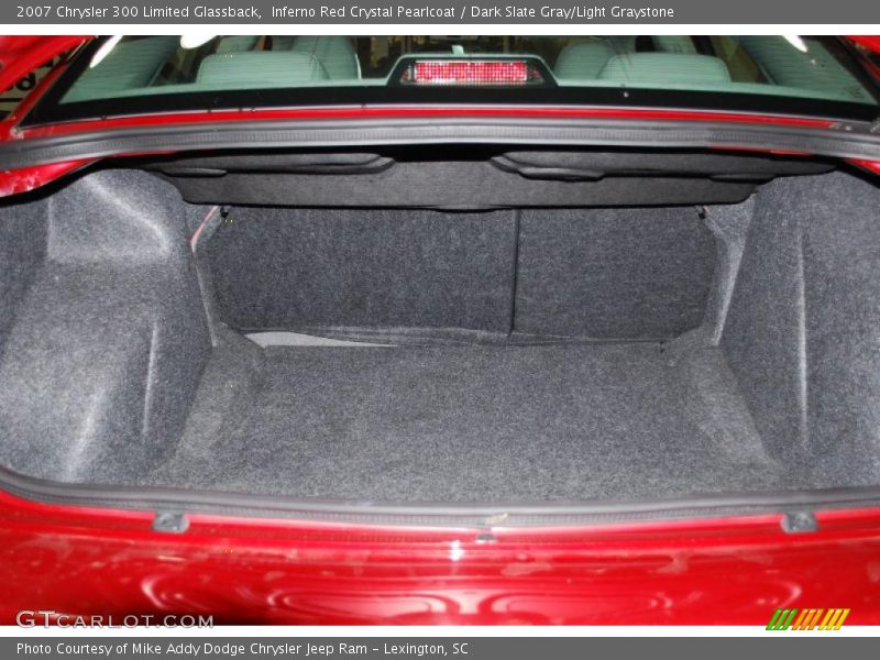 Inferno Red Crystal Pearlcoat / Dark Slate Gray/Light Graystone 2007 Chrysler 300 Limited Glassback