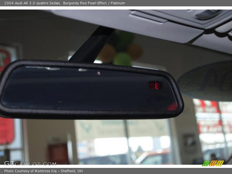 Burgundy Red Pearl Effect / Platinum 2004 Audi A6 3.0 quattro Sedan