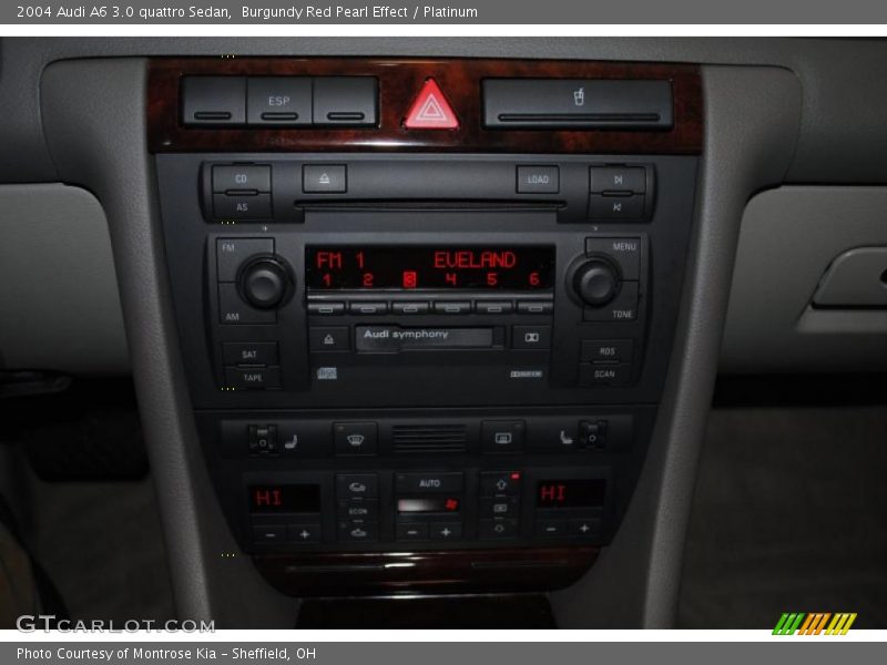 Burgundy Red Pearl Effect / Platinum 2004 Audi A6 3.0 quattro Sedan