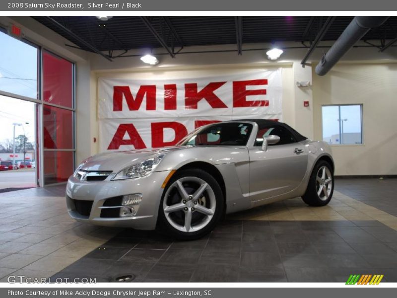 Silver Pearl / Black 2008 Saturn Sky Roadster