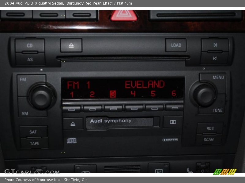 Burgundy Red Pearl Effect / Platinum 2004 Audi A6 3.0 quattro Sedan