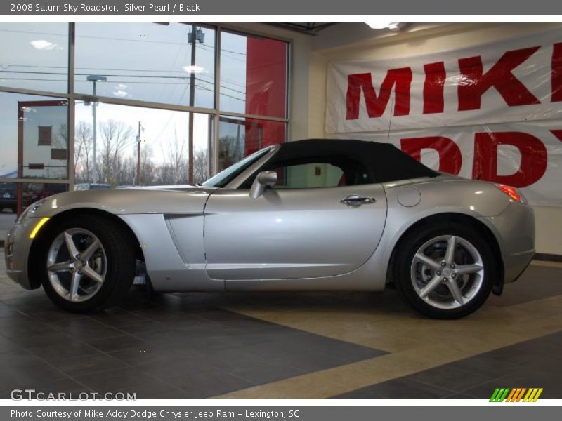 Silver Pearl / Black 2008 Saturn Sky Roadster