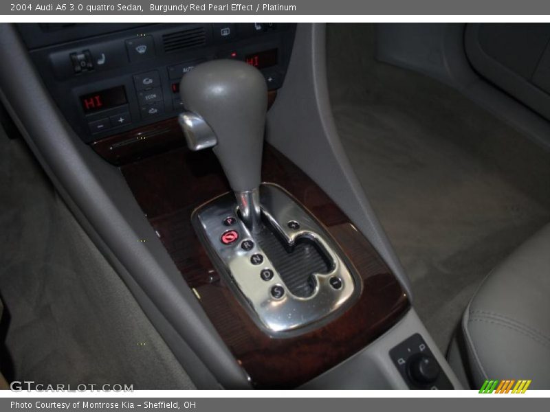 Burgundy Red Pearl Effect / Platinum 2004 Audi A6 3.0 quattro Sedan