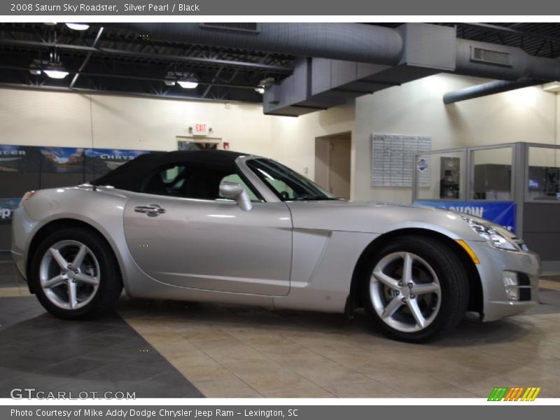 Silver Pearl / Black 2008 Saturn Sky Roadster