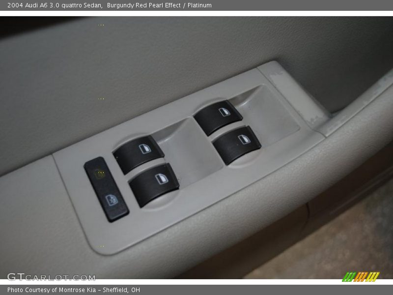 Burgundy Red Pearl Effect / Platinum 2004 Audi A6 3.0 quattro Sedan