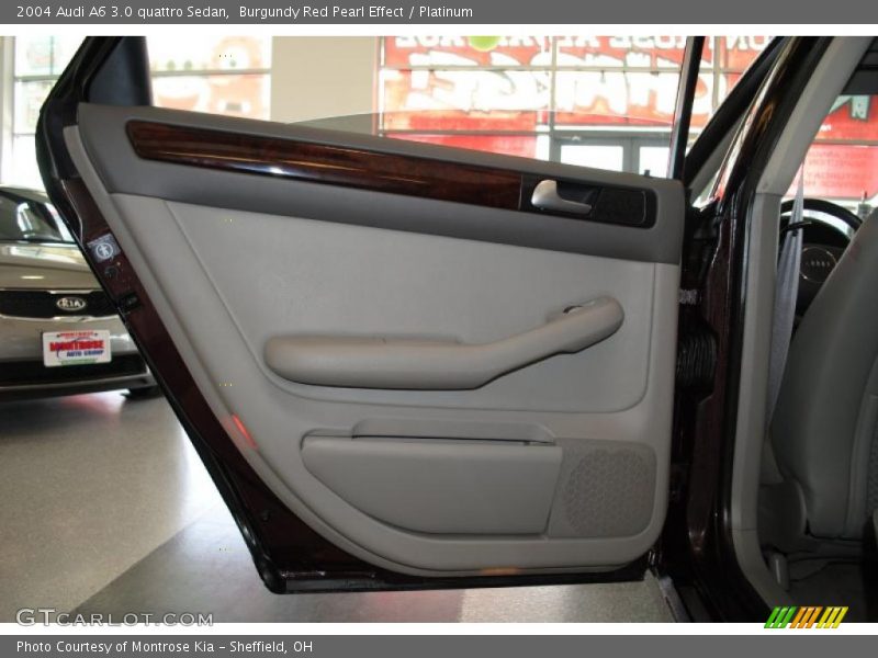 Burgundy Red Pearl Effect / Platinum 2004 Audi A6 3.0 quattro Sedan