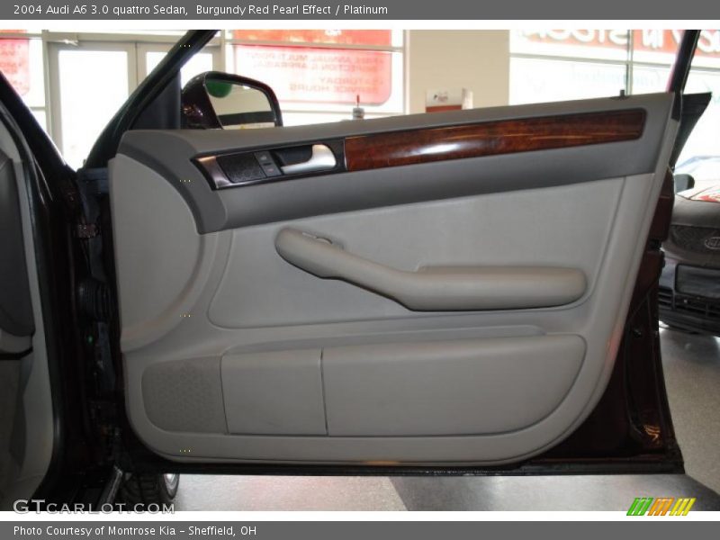Burgundy Red Pearl Effect / Platinum 2004 Audi A6 3.0 quattro Sedan