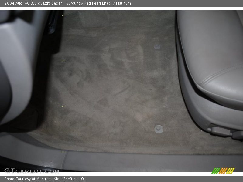 Burgundy Red Pearl Effect / Platinum 2004 Audi A6 3.0 quattro Sedan