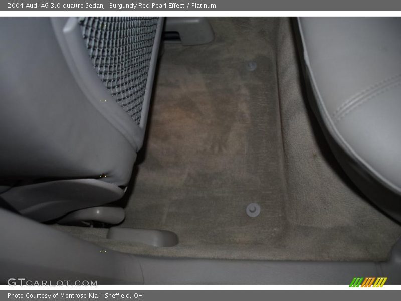 Burgundy Red Pearl Effect / Platinum 2004 Audi A6 3.0 quattro Sedan