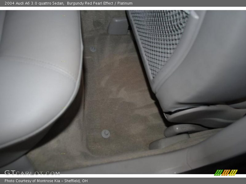 Burgundy Red Pearl Effect / Platinum 2004 Audi A6 3.0 quattro Sedan