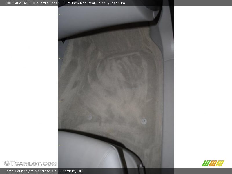 Burgundy Red Pearl Effect / Platinum 2004 Audi A6 3.0 quattro Sedan