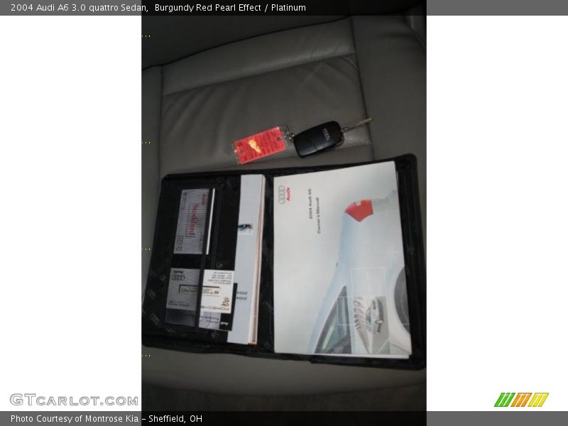 Burgundy Red Pearl Effect / Platinum 2004 Audi A6 3.0 quattro Sedan