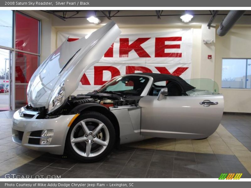Silver Pearl / Black 2008 Saturn Sky Roadster