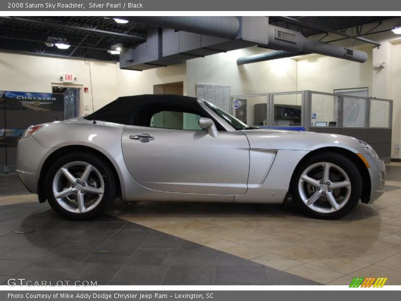 Silver Pearl / Black 2008 Saturn Sky Roadster