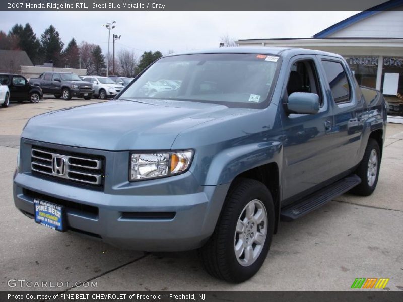Steel Blue Metallic / Gray 2007 Honda Ridgeline RTL