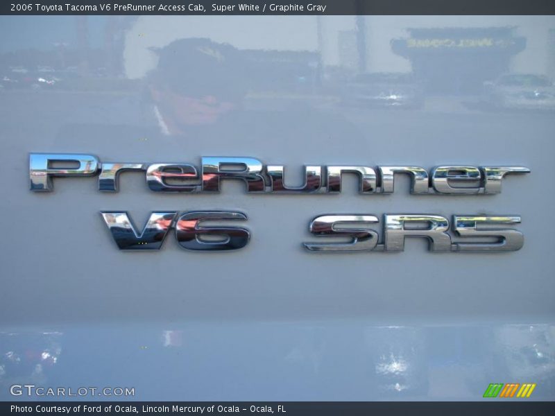 Super White / Graphite Gray 2006 Toyota Tacoma V6 PreRunner Access Cab