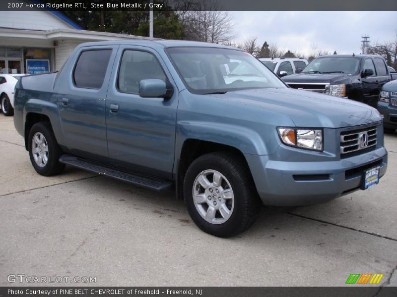 Steel Blue Metallic / Gray 2007 Honda Ridgeline RTL