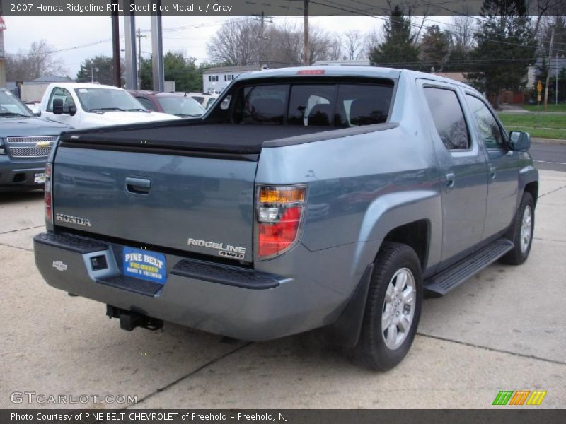 Steel Blue Metallic / Gray 2007 Honda Ridgeline RTL