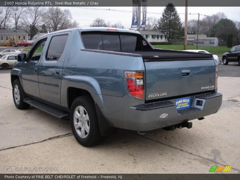 Steel Blue Metallic / Gray 2007 Honda Ridgeline RTL