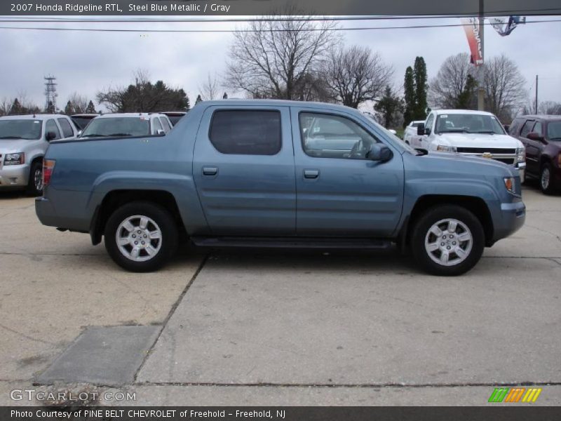 Steel Blue Metallic / Gray 2007 Honda Ridgeline RTL